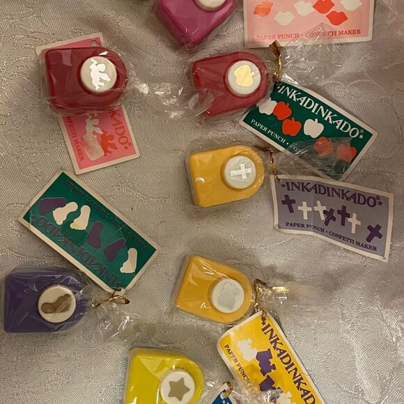1996 Cross Inkadinkadoo Paper Punch Confetti Maker.  Heavy duty metal punch NWT - Picture 5 of 12